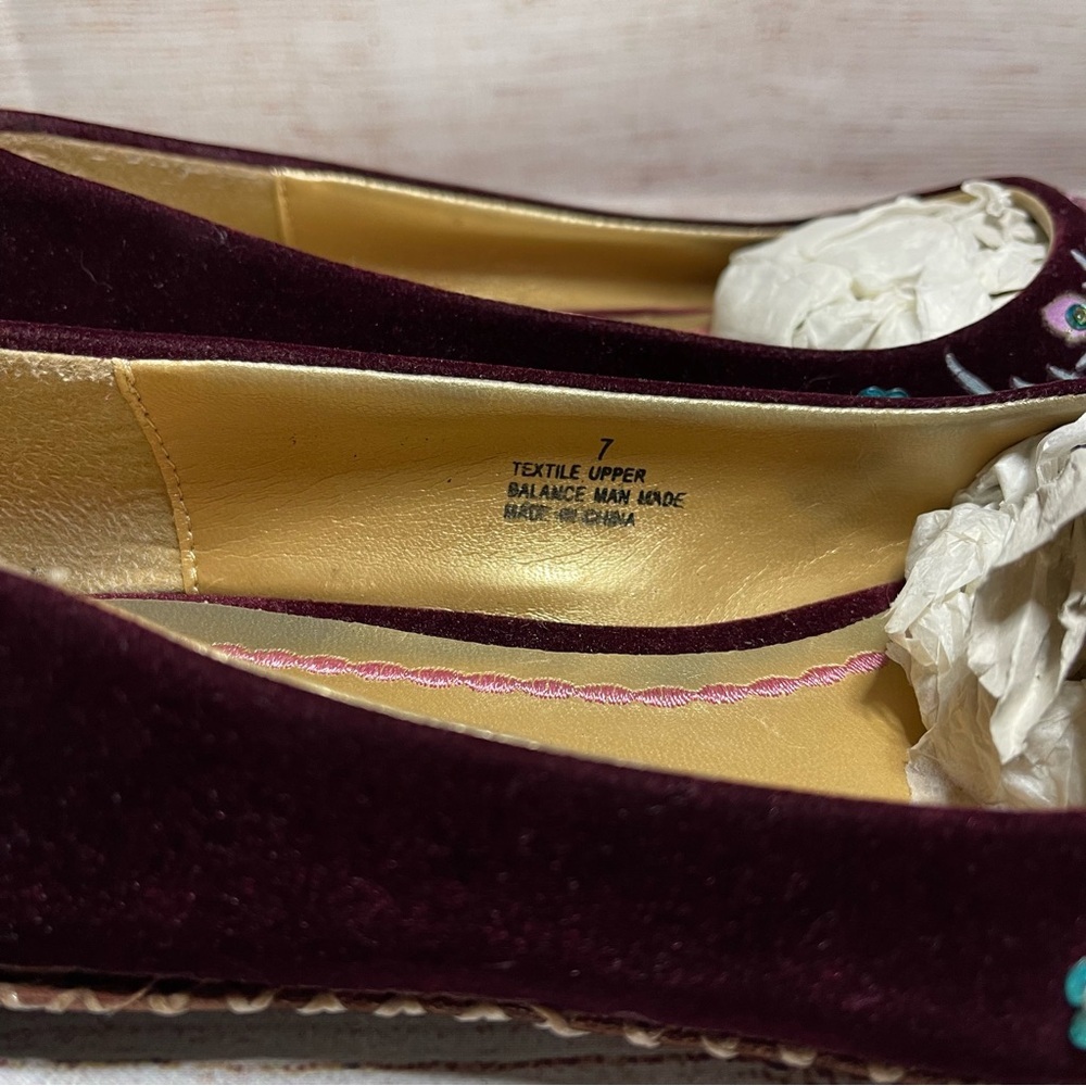 J Jill Ballet Flats Womens Shoes Ballet Flats Embellished Rhinestones 7 Floral - Picture 5 of 9